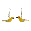 Cedar Waxwing Balsa Earrings 