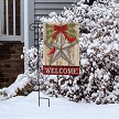 Festive Barnstar Garden Flag in Use 